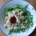 RISOTTO AUX POULET ROQUETTE ET TOMATES SECHEES