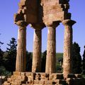 La vallée des temples à Agrigento en décembre