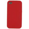 COQUE ARRIERE ROUGE AVEC RABAT POUR APPLE IPHONE 4