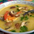 SOUPE THAILANDAISE LAIT DE COCO POULET/GINGEMBRE/ CITRONNELLE....TOM KHA KAÏ