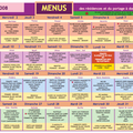 Menus  des résidences et portages à domicile pour le mois de juillet 2008