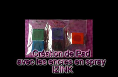 Une petite astuce avec les encres en spray Izink