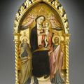 Giovanni dal Ponte (Giovanni di Marco) (1385-1437 · Florentine), Madonna and Child Enthroned, Crowned by Two Angels with Saints 