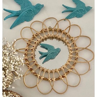 Décoration murale Hirondelles Bleu