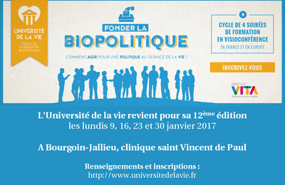 Université de la Vie à Bourgoin : inscriptions ouvertes