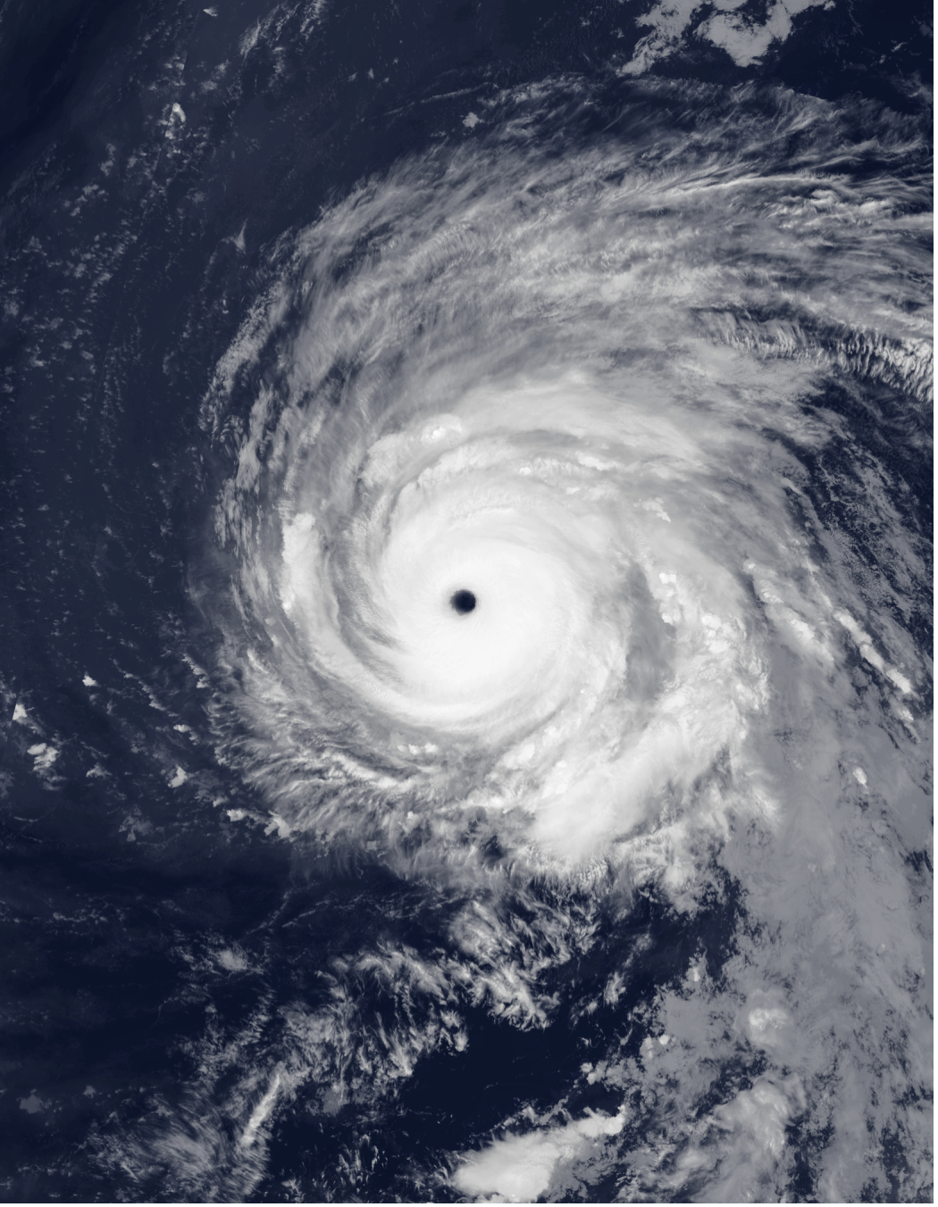 L'ouragan Milton le 4 octobre 2024 ( en catégorie 4 au moment où a été prise la photo)