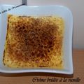 Crème brûlée à la vanille