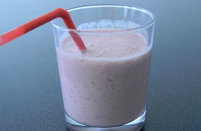 milk shake à la fraise