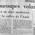 7 au 14 janvier 1963 : OVNIS dans l'Aude et à Perpignan, crash d'un Constellation, création d'un centre de tir spatial à Leucate