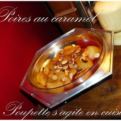 Nage de poires au caramel