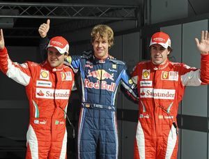 Vettel sonne la charge