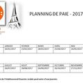 [A LA CPAM 75] ACTUS : Planning paie 2017