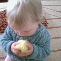 Dégustation d'une pomme