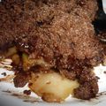 Crumble pomme-chocolat.