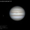 Jupiter et Io - 9 décembre 2012 22h37 TU