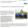 Championnat Départemental Cross Sport Adapté, Séné le 19/11/2014