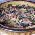 Tarte lardons-épinards