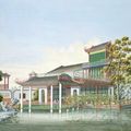 Chinese Garden, Guan Lianchang, a.k.a. Tingqua (active 1830s-1870's), Guanghou, China, 1854