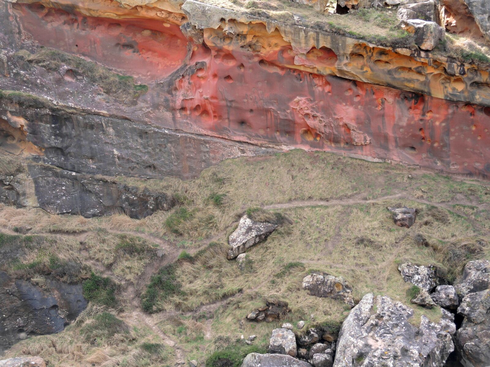 Vallée des couleurs, vallée de Labetxu, la falaise rose (Espagne)