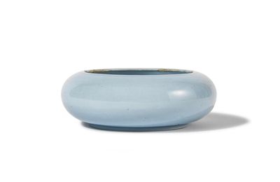 A 'clair-de-lune'-glazed washer, tangluoxi, Kangxi six-character mark and of the period