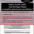 Cantonales 2011 : il y a des compétences que Jean-Christophe Piéquet oublie
