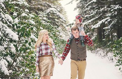 Une famille lookée pour les fêtes