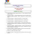 Ordre du Jour Conseil Municipal du 10 août