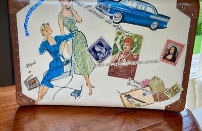 "Dans l'ivresse du départ" Valise vintage