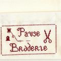 une petite broderie pour le plaisir !