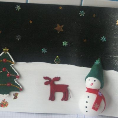 Tableau Paysage de Noël "3D".....