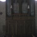 photos:orgue et interieur eglise Lauzerte,chapelle Lauzerte et borne kilométrique.