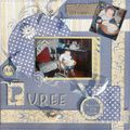 une page de scrap faite pour un challenge 