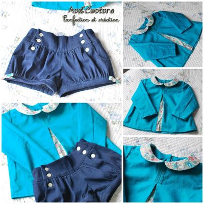 Short Léon - Papillon & Mandarine