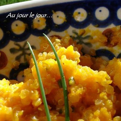 Tout orange : potiron, carottes & quinoa