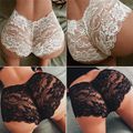 Femme sexy lingerie dentelle floral Slip culotte string High taille culotte Slip