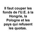 Il faut couper les fonds à la Hongrie, la Pologne...