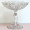 Vaisselle Ancienne ... COMPOTIER en verre ciselé * Coupe