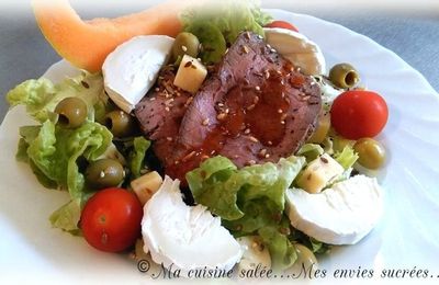 TRANCHES DE BŒUF FROID EN SALADE