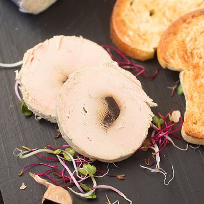 Foie gras à l'ail noir