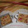 Clafoutis rhubarbe, vergeoise et rhum