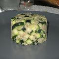 Tartare de courgette et maquereau à la menthe