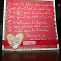 Consignes : coeur, dymo, couture et/ou journaling