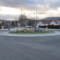 Rond-point à Sathonay-Camp