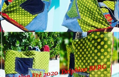 Nouveau sac Cabas pour ce début Août : une nouvelle Création de Delphine BERG Atelier LINA Couture