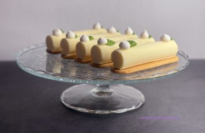 Cylindres au citron et aux noisettes