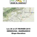 26 février 2015 - Début de l'étape marathon - Les grands espaces - Ce soir, nuit dans le désert, en autonomie.....
