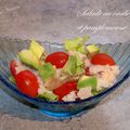 Salade au crabe et pamplemousse