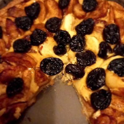Tarte pomme pruneaux aux épices