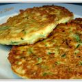 Galettes de courgettes aux herbes