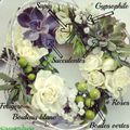 Une jolie couronne-centre de table en fleurs fraîches avec Truffaut {DIY}
